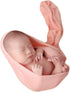 Zeroest Newborn Photography Stretch Wrap Boy Girl Baby Wraps Photography Props Baby Photo Prop Stretch Blanket for Baby (Light Orange)...